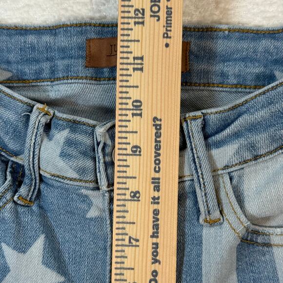 Judy Blue Americana Flare Light Jeans Size 3/26 Style #88695 Stars & Stripes - Picture 6 of 10